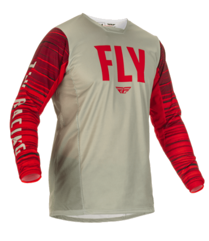 FLY RACING KINETIC WAVE grey red min