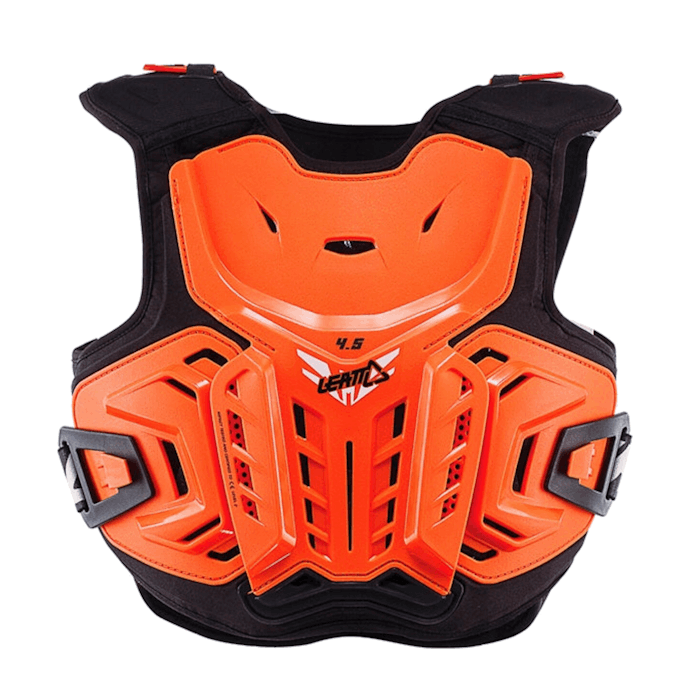 Leatt Chest Protector 4.5 Junior OrangeWhite 2025 compressed