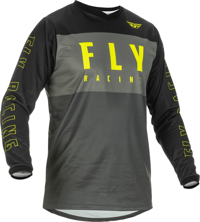 jersey fly racing f16 grey black hi vis min