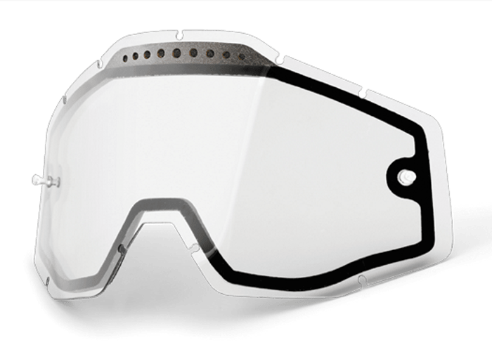 linza 100 Racecraft Accuri Strata Vented Dual Pane Lens AntiFog Clear min