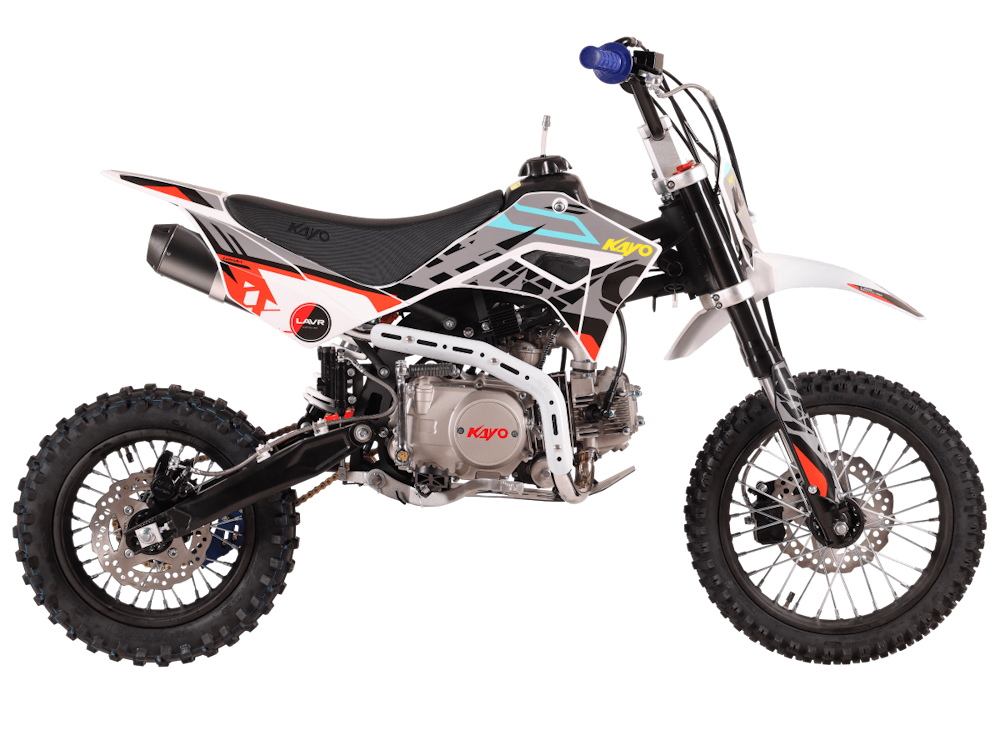 Питбайк KAYO MINI К125EM 14/12 (механ. сцепл., эл. стартер 2026г.)