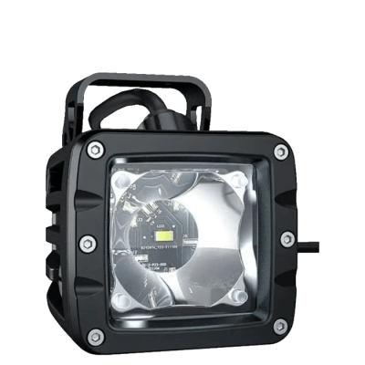 Светодиодная фара Aurora ALO-2-T-P23Q с RGB подсветкой (комплект 2 шт.), дальний свет в Азимут 66