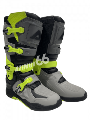 Мотоботы кроссовые ATAKI MX-003G черные-Hi Vis в АЗИМУТ 66
