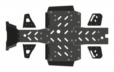 Комплект защиты днища комбинированная (алюминий/пластик) для CFORCE 600 ADVANCED EPS/600 OVERLAND EPS купить в АЗИМУТ 66