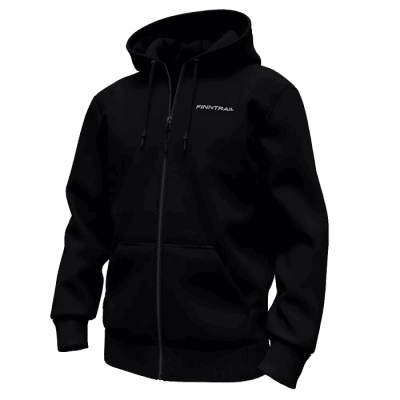 Худи на молнии Finntrail LOGO ZIP 6825 BLACK в АЗИМУТ 66