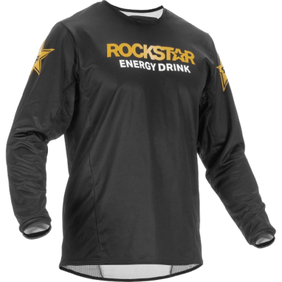 Джерси Fly Racing Kinetic Rockstar 2023, черно/золотой в Азимут 66