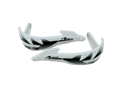 Защита рук + крепеж на руль 22/28 мм R-TECH RAPTOR белая / 040296-123-3502 купить в АЗИМУТ 66