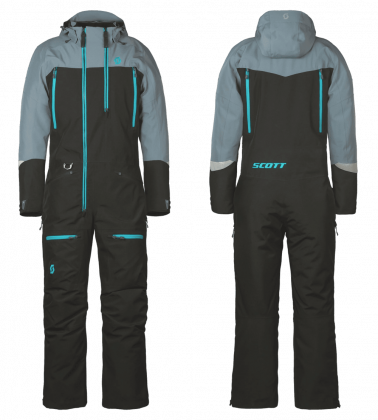 Комбинезон женский утепленный SCOTT Roop Dryo / Black/Breeze Blue в АЗИМУТ 66