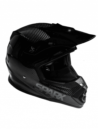 Шлем эндуро карбоновый SPARX Nix Carbon 3K (YK780) черно-серый в АЗИМУТ 66
